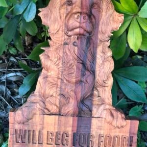 dog sign (golden retriever)